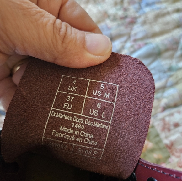 Dr. Marten 1460 Smooth Leather Boots Size US 5, EUR 37 - Picture 9 of 11